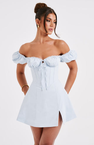 Caitlyn Mini Dress - Blue - glavon