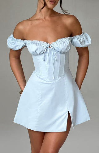 Caitlyn Mini Dress - Blue - glavon