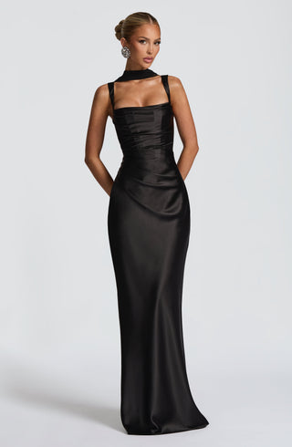 Calanthe Maxi Dress - Black - glavon