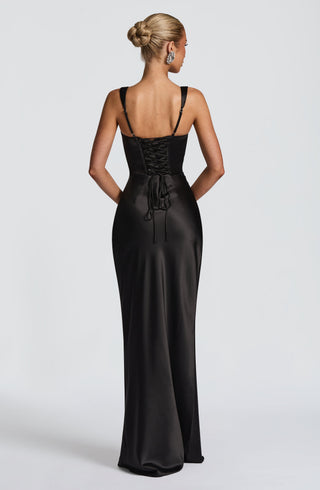 Calanthe Maxi Dress - Black - glavon