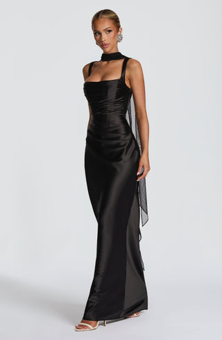 Calanthe Maxi Dress - Black - glavon