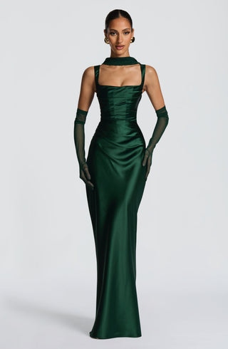 Calanthe Maxi Dress - Emerald - glavon