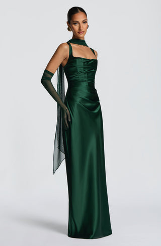 Calanthe Maxi Dress - Emerald - glavon