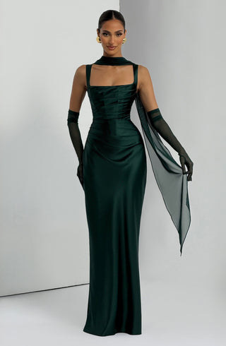 Calanthe Maxi Dress - Emerald - glavon