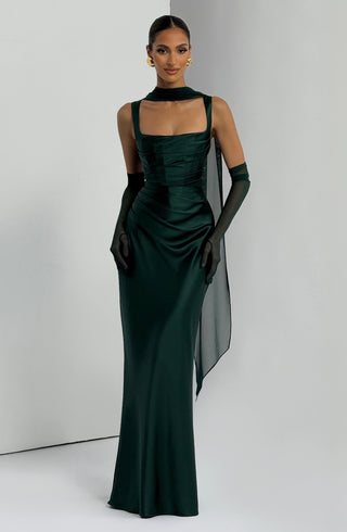 Calanthe Maxi Dress - Emerald - glavon