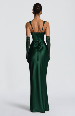 Calanthe Maxi Dress - Emerald - glavon