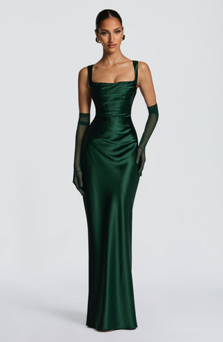 Calanthe Maxi Dress - Emerald - glavon