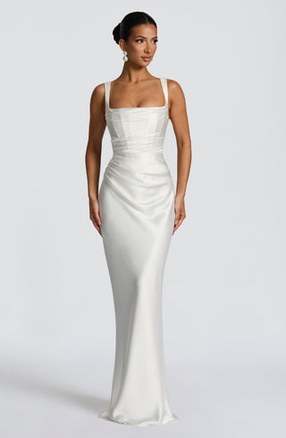 Calanthe Maxi Dress - Ivory - glavon