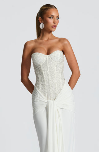 Carina Maxi Dress - Ivory - glavon