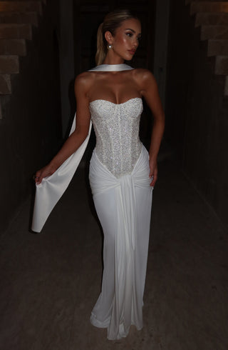 Carina Maxi Dress - Ivory - glavon