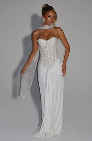 Carina Maxi Dress - Ivory - glavon