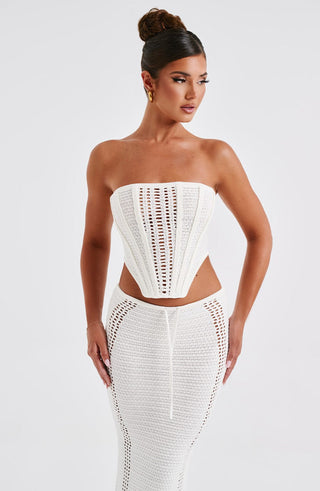 Carly Corset - White - glavon