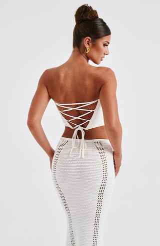 Carly Corset - White - glavon
