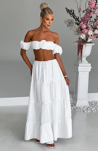 Carmen Maxi Skirt - Ivory - glavon