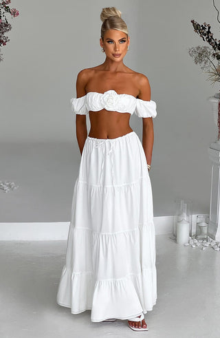 Carmen Maxi Skirt - Ivory - glavon