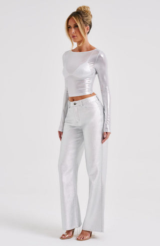 Cassidy Pant - Silver - glavon