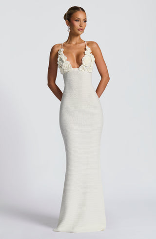 Celaena Maxi Dress - Ivory - glavon