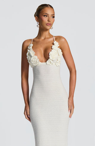 Celaena Maxi Dress - Ivory - glavon