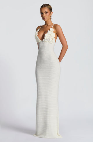 Celaena Maxi Dress - Ivory - glavon