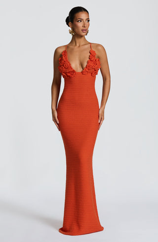 Celaena Maxi Dress - Orange - glavon