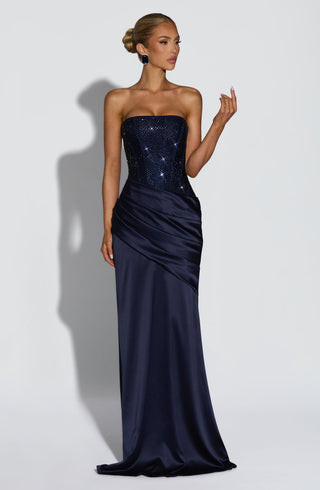 Celestia Maxi Dress - Navy - glavon