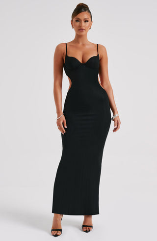 Celine Maxi Dress - Black - glavon