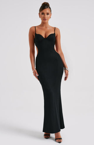 Celine Maxi Dress - Black - glavon