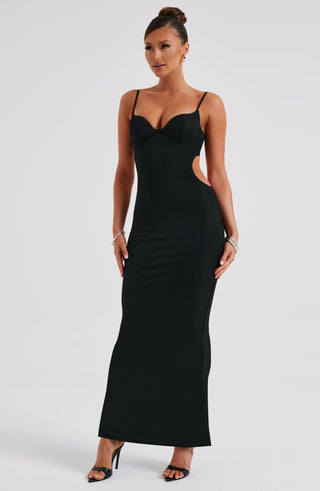 Celine Maxi Dress - Black - glavon