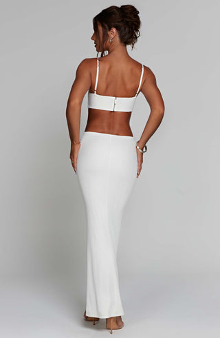 Celine Maxi Dress - White - glavon