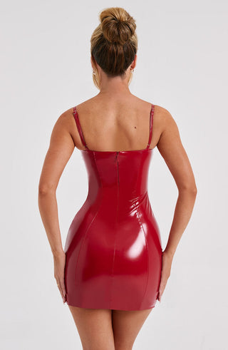 Charlie Mini Dress - Red - glavon