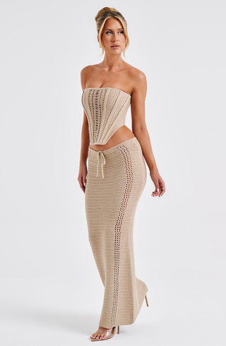 Chayenne Maxi Skirt - Beige - glavon