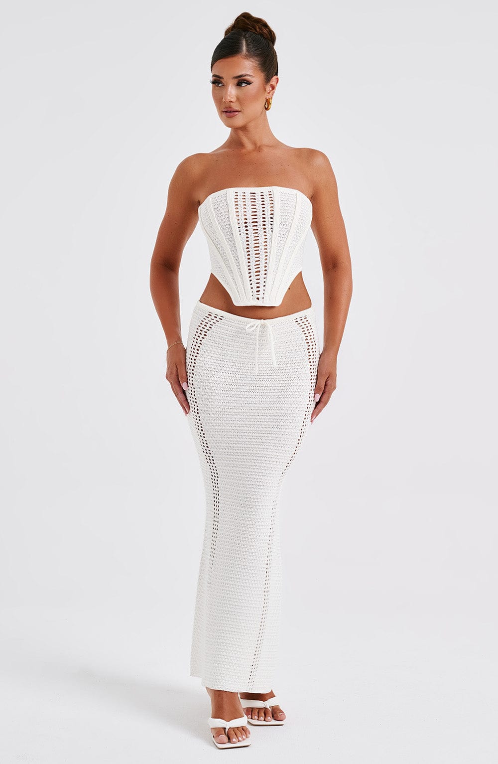 Chayenne Maxi Skirt - White - Napalia