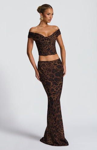 Chrysoula Top - Leopard Print - glavon