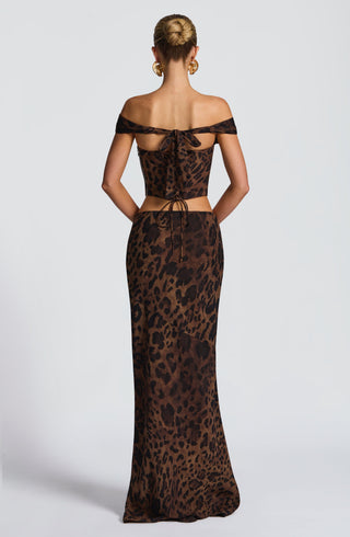 Chrysoula Top - Leopard Print - glavon