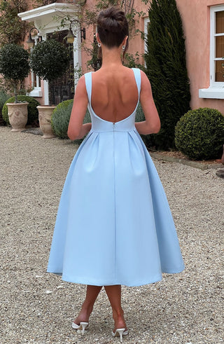 Clarabella Midi Dress - Blue - glavon