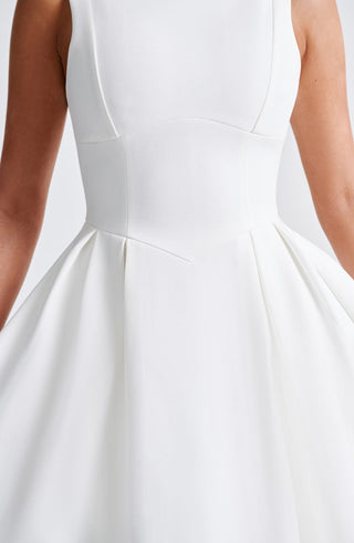 Clarabella Midi Dress - Ivory - glavon