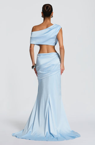 Claudette Maxi Skirt - Glacier Blue - glavon