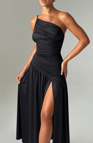 Claudia Maxi Dress - Black - glavon