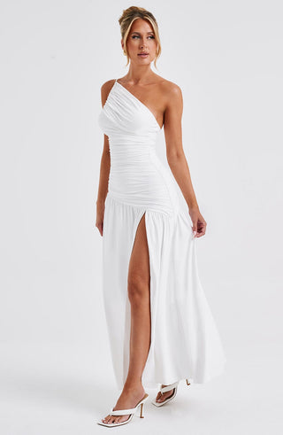 Claudia Maxi Dress - White - glavon