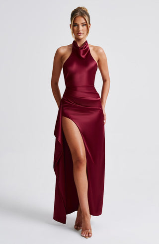 Colette Maxi Dress - Burgundy - glavon