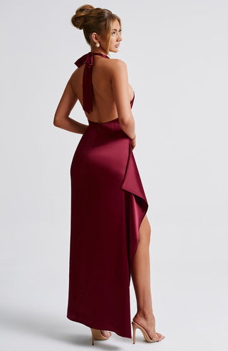 Colette Maxi Dress - Burgundy - glavon