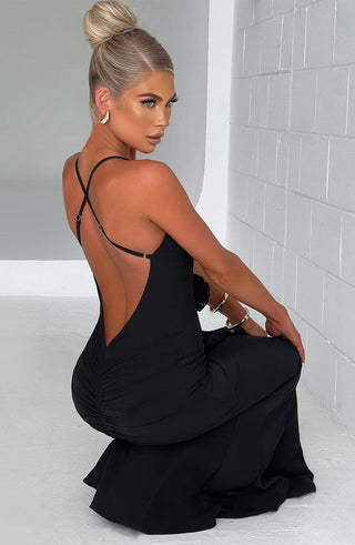 Constantina Maxi Dress - Black - glavon