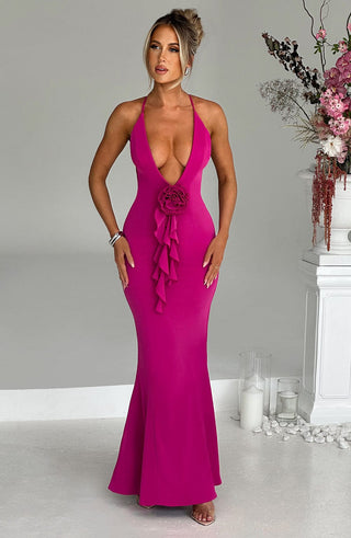 Constantina Maxi Dress - Hot Pink - glavon