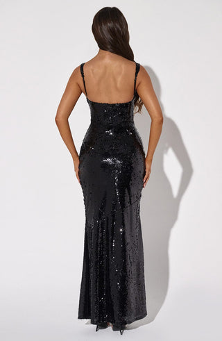 Corinne Maxi Dress - Black - glavon