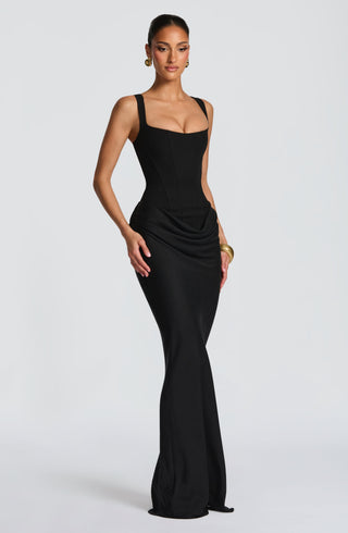 Cornelia Maxi Dress - Black - glavon