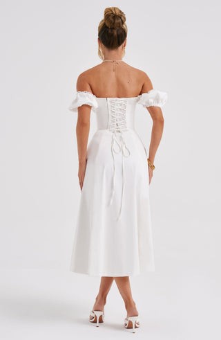 Courtney Midi Dress - Ivory - glavon