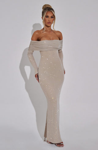 Cyprus Maxi Dress - Nude - glavon