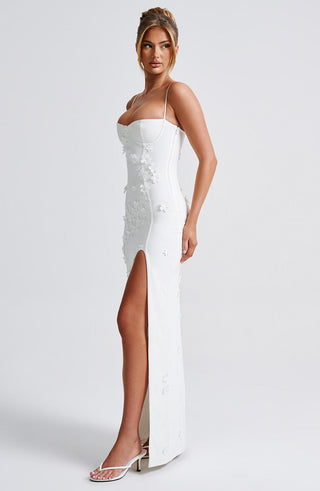 Dalary Maxi Dress - Ivory Lined - glavon