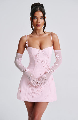 Dalary Mini Dress - Blush - glavon