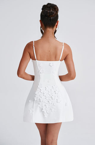 Dalary Mini Dress - Ivory - glavon